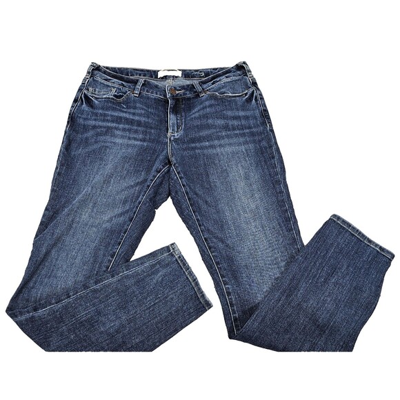 Sundance Womens Primrose Denim Jeans Straight Fit Blue Boyfriend Boho 29 x 28.5 - Picture 1 of 15